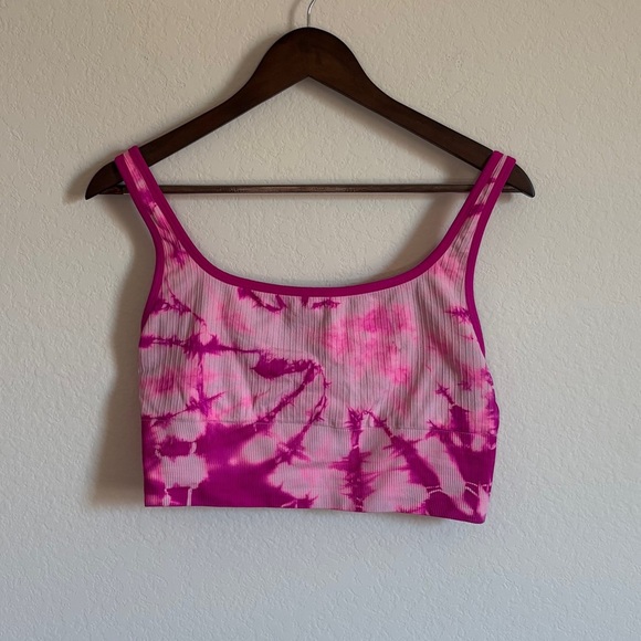 Victoria’s Secret PINK Tie-Dye Lightly-Lined Scoop Neck Sports Crop - Size XL - Picture 3 of 11